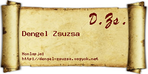 Dengel Zsuzsa névjegykártya