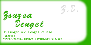zsuzsa dengel business card